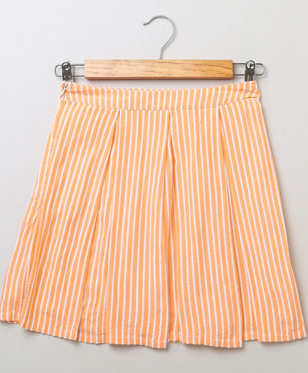 Striped Skirt - Peach