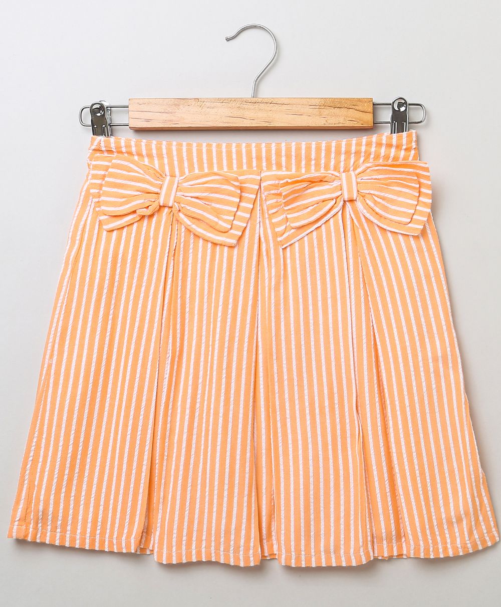 Striped Skirt - Peach