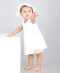 Daisy Breeze Organic Cotton Co-ord Set With a Hat - White
